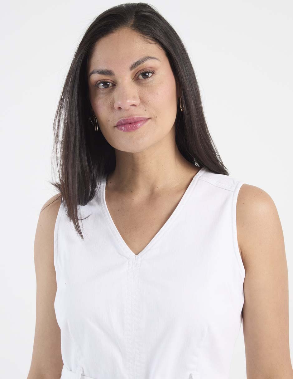 Vestido a la rodilla casual para mujer