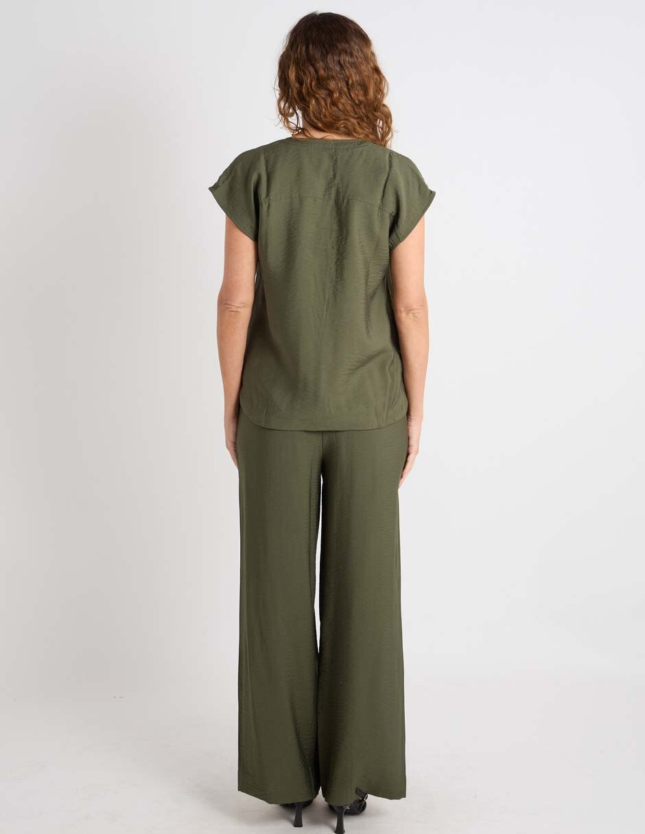 Pantalón relaxed liz claiborne para mujer