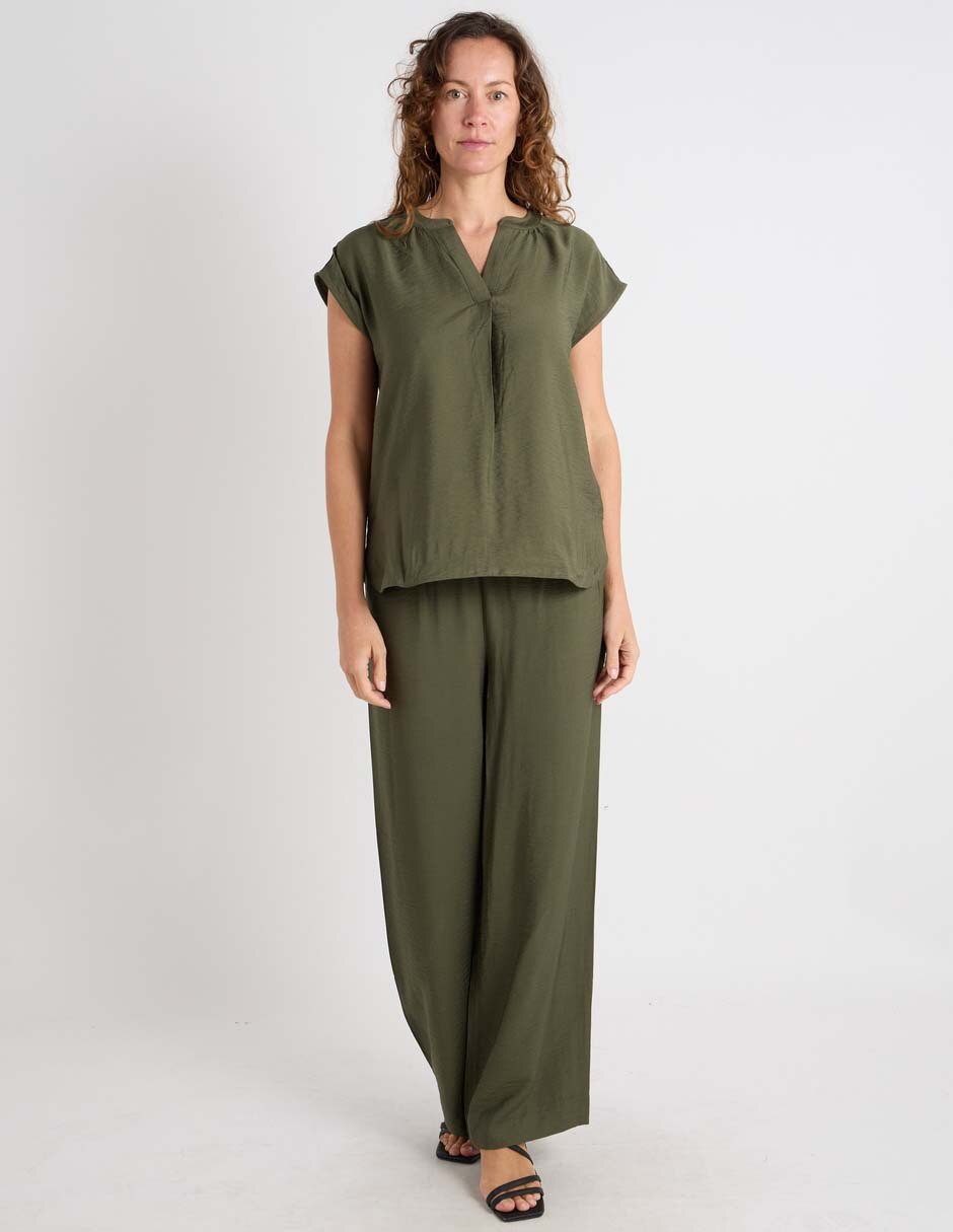 Pantalón relaxed liz claiborne para mujer