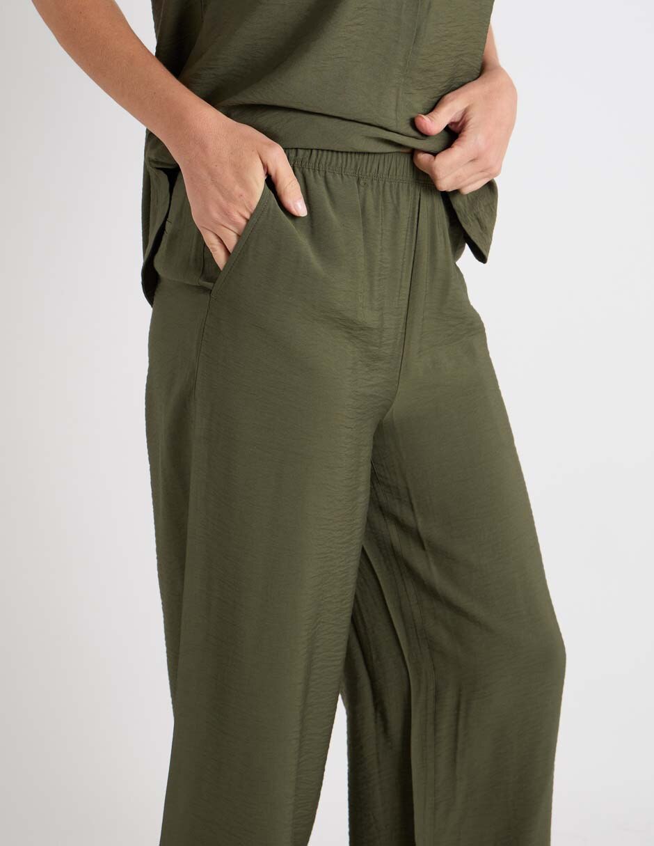 Pantalón relaxed liz claiborne para mujer