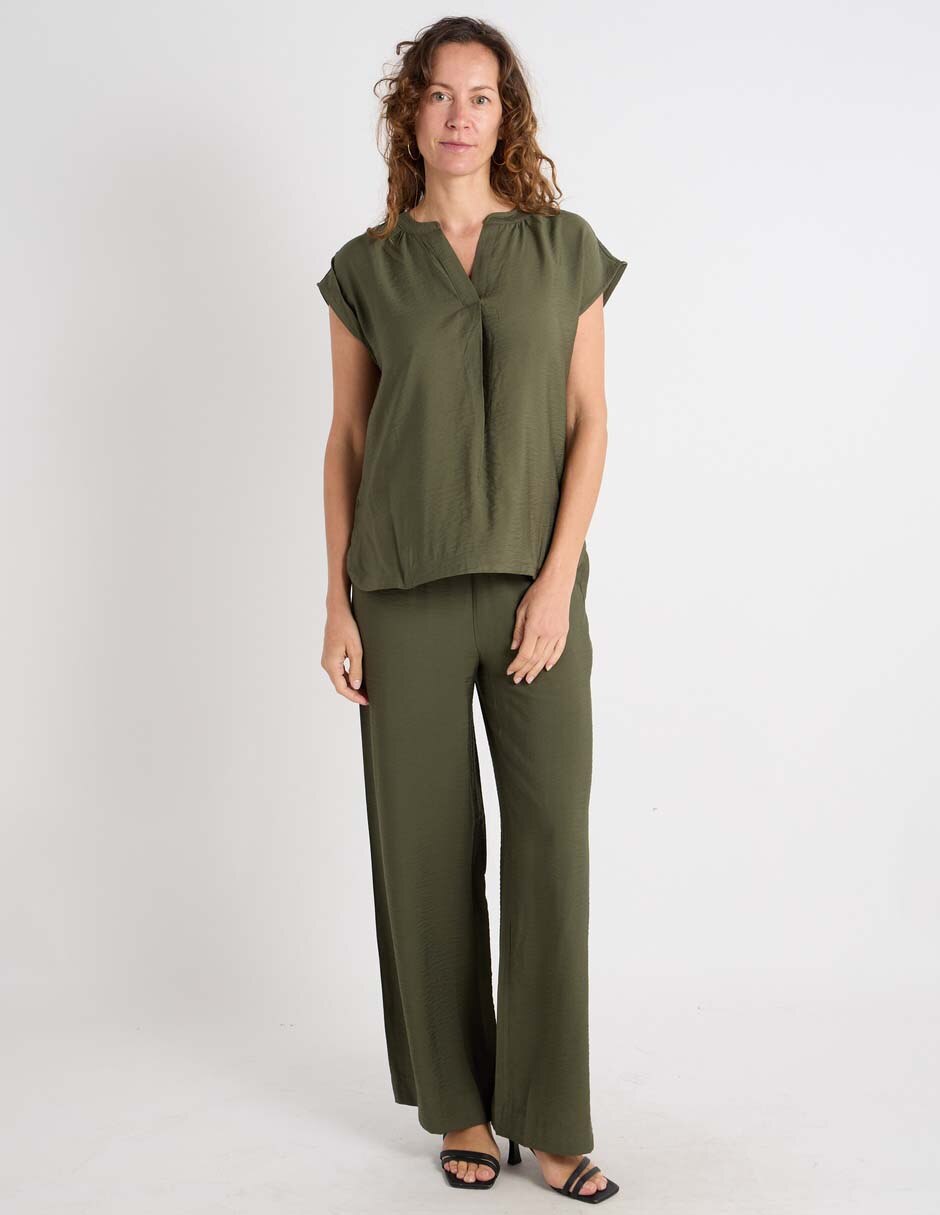 Pantalón relaxed liz claiborne para mujer