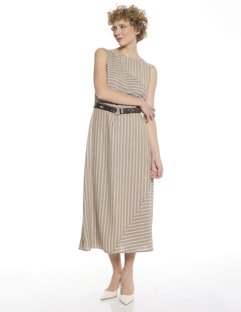 Vestido midi formal tize para mujer Vestido midi formal tize para mujer
