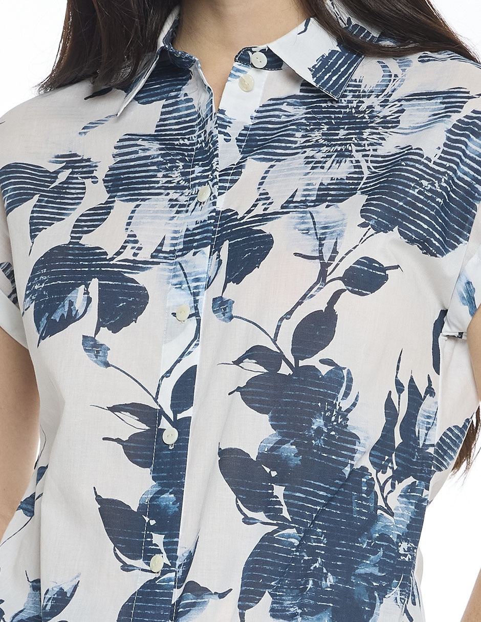 Blusa hazel manga corta para mujer