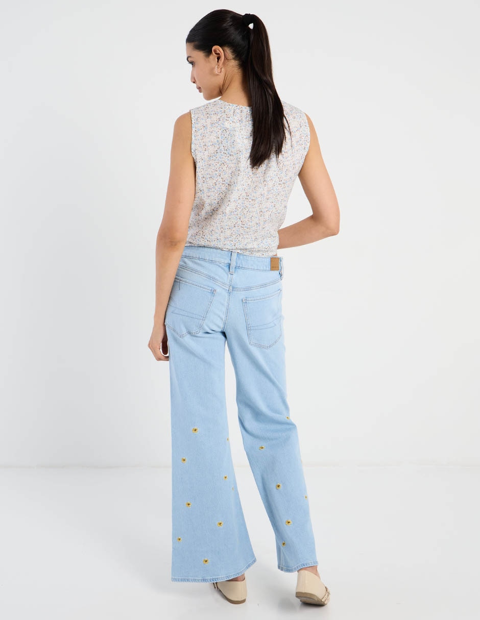 Jeans flare flare para mujer 3