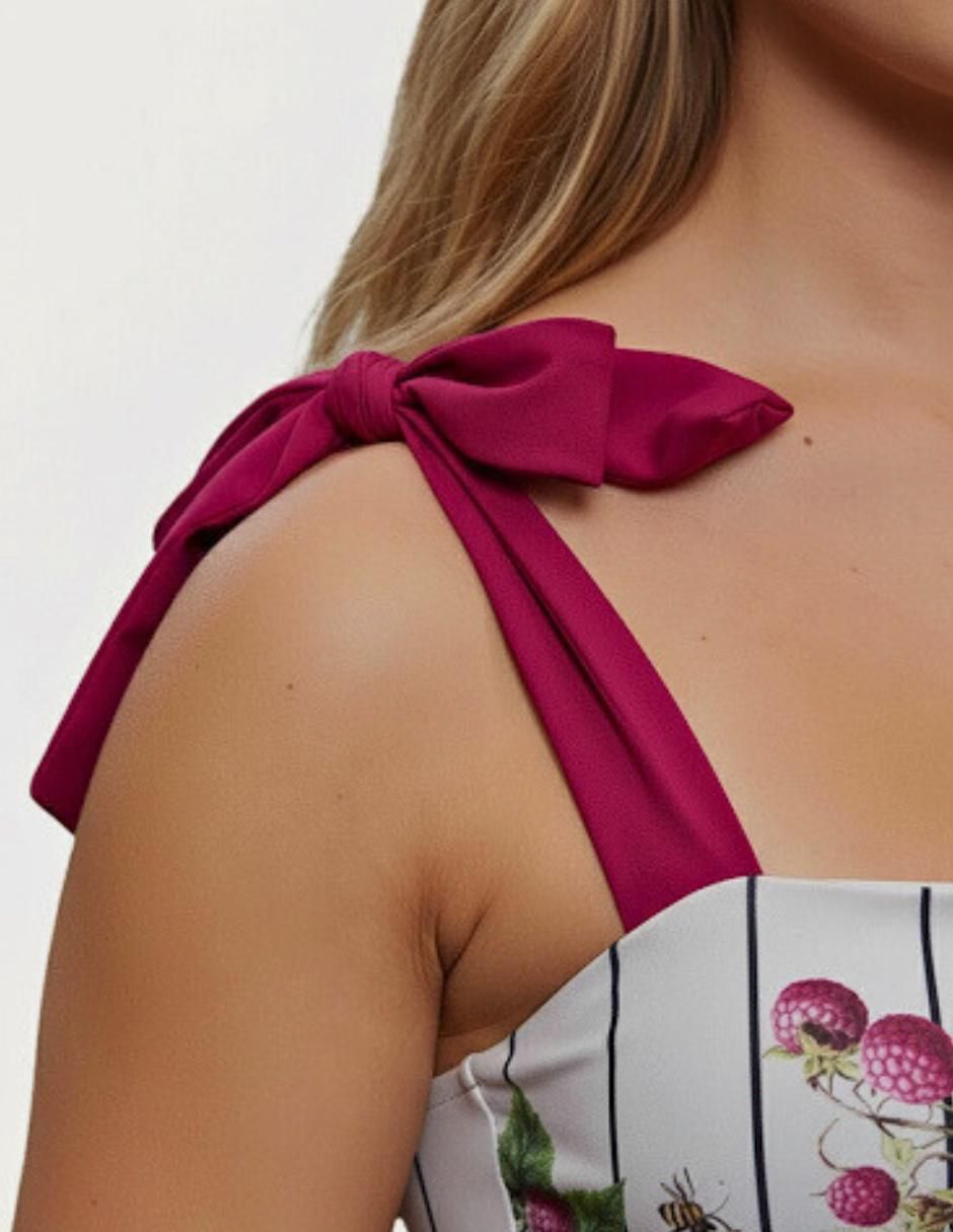 Traje de baño completo estampado floral para mujer