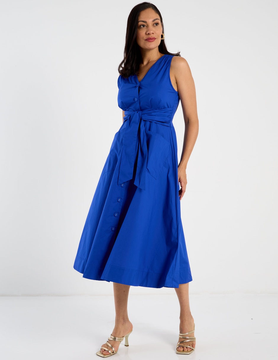 Vestido midi casual para mujer