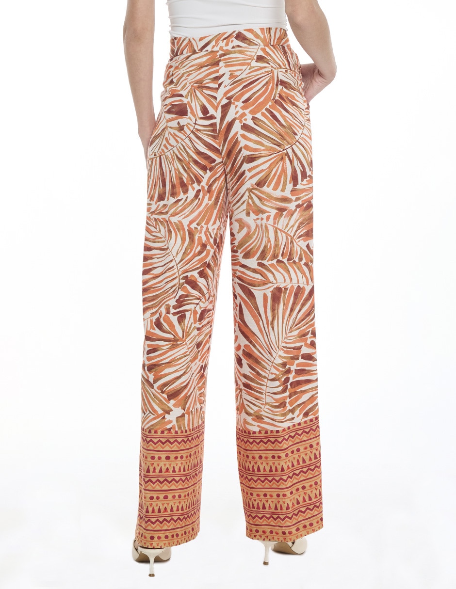Pantalón de vestir amplio para mujer 4
