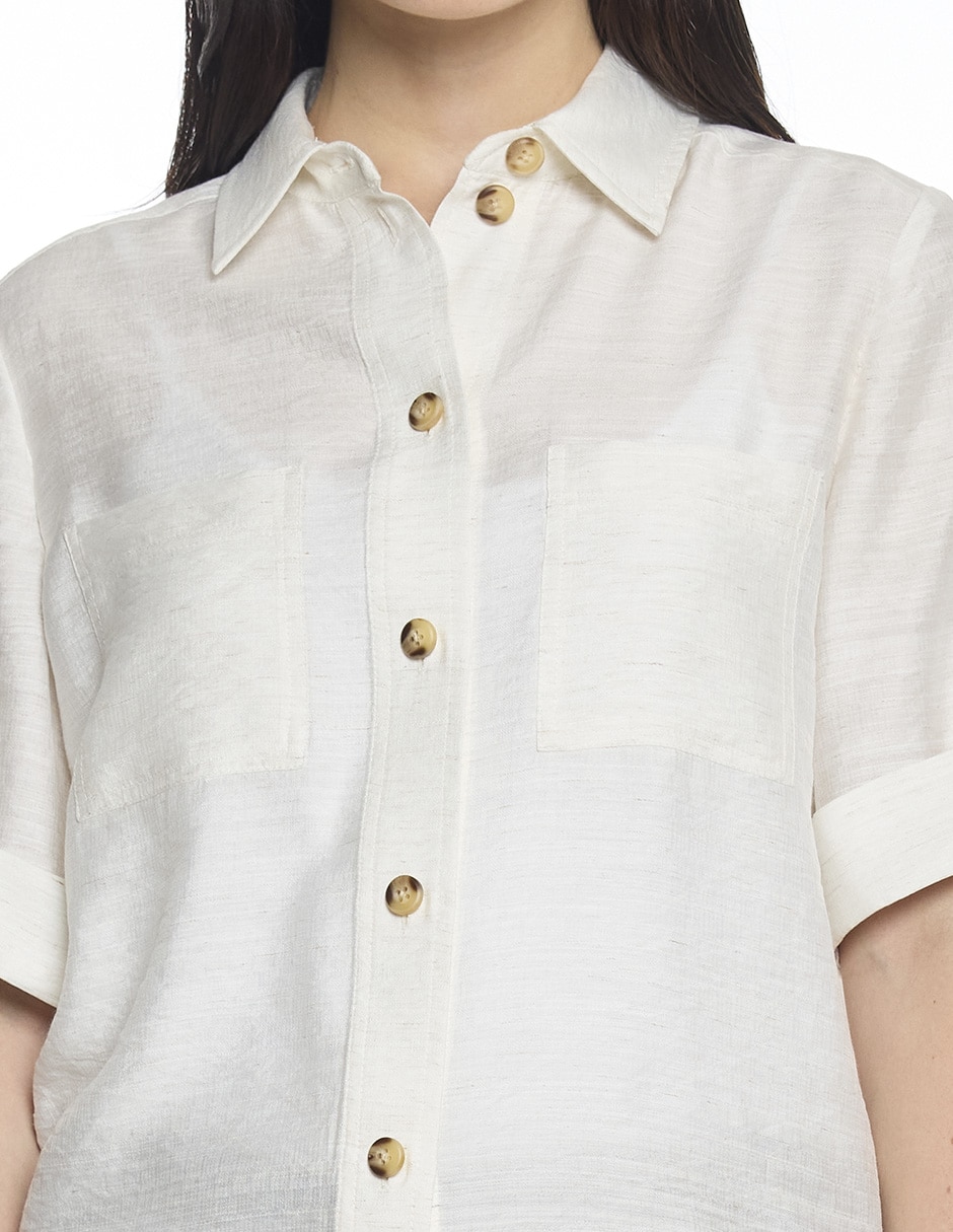 Blusa manga al codo para mujer 9
