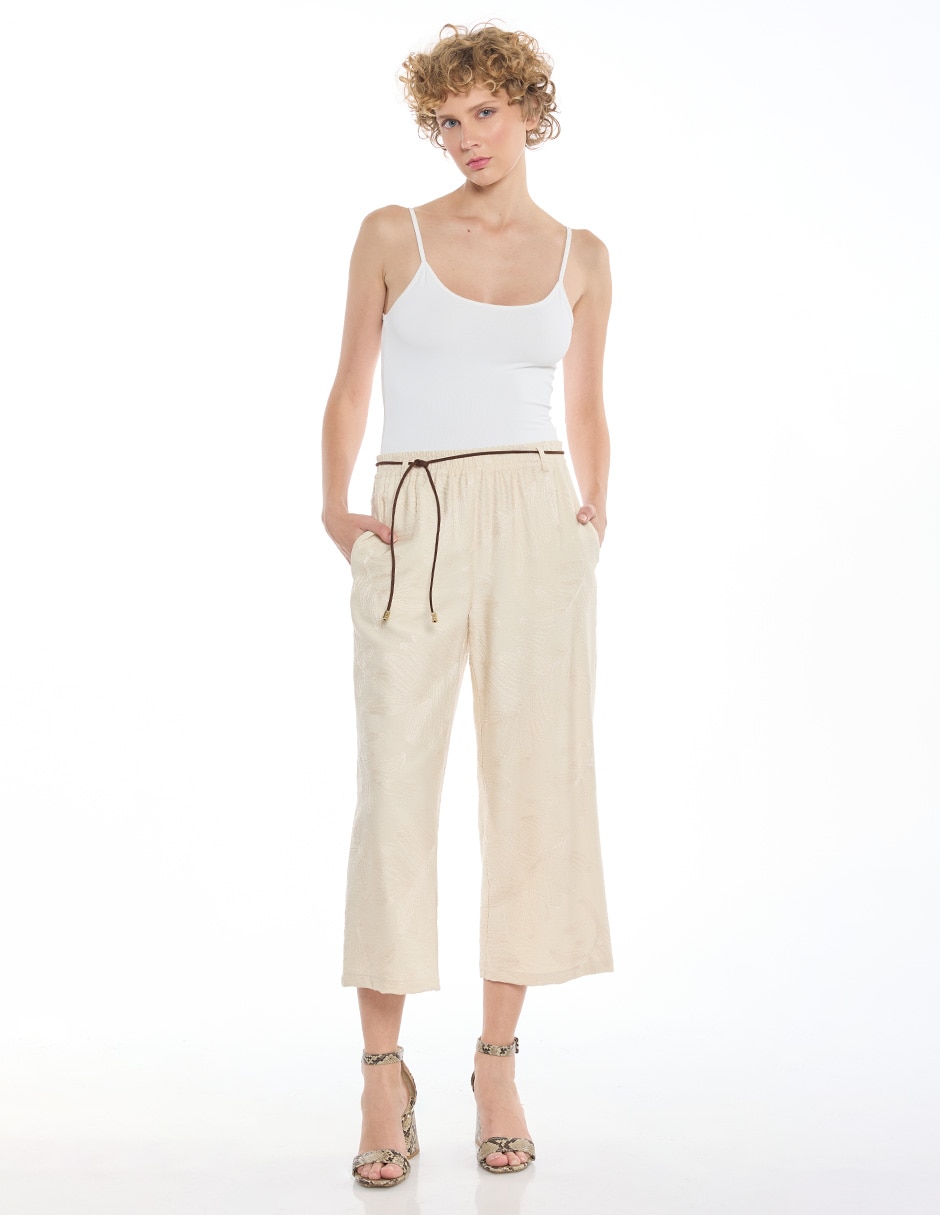 Pantalón capri regular para mujer 5