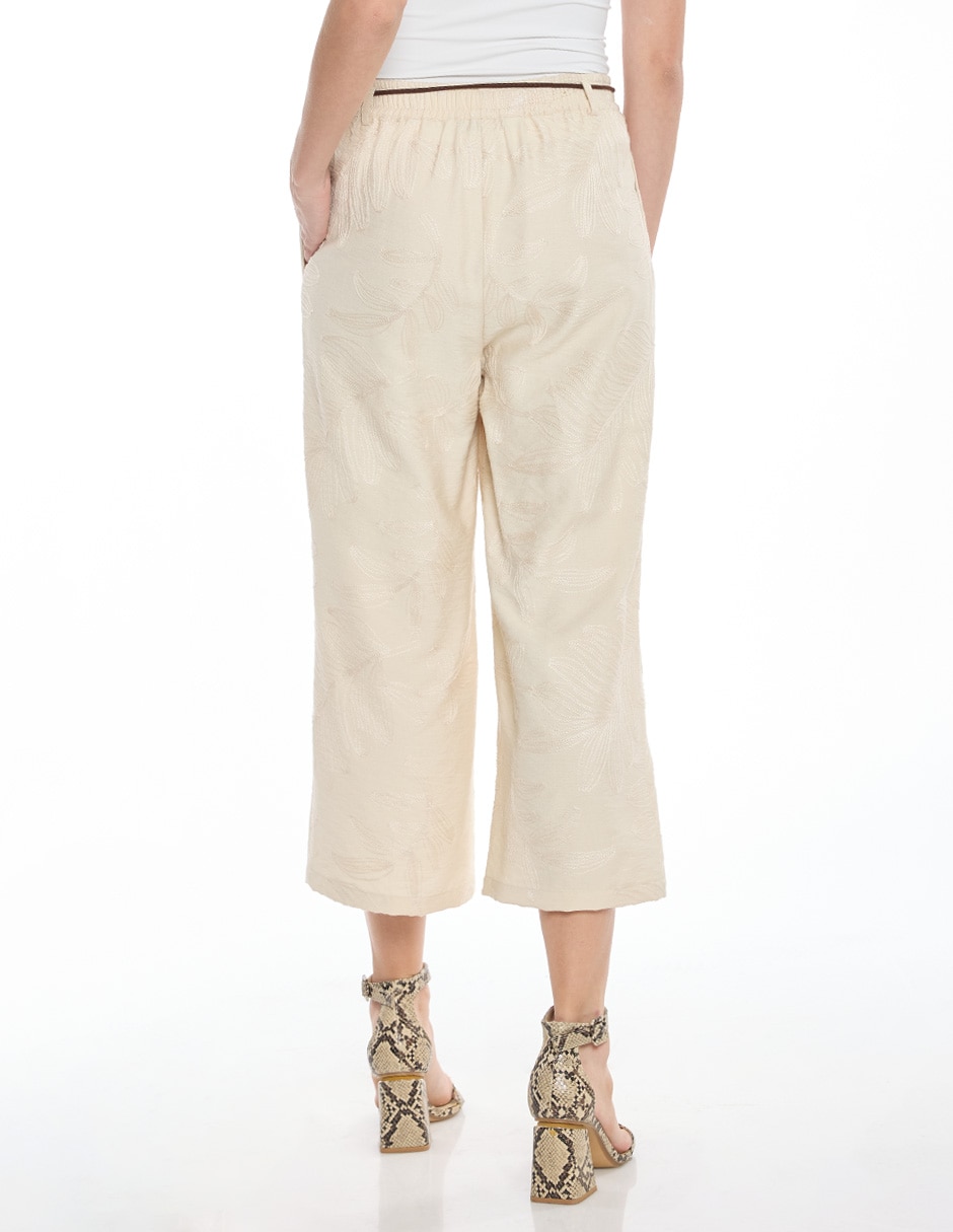 Pantalón capri regular para mujer 3