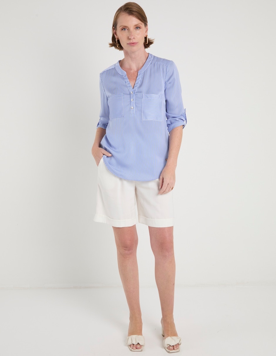 Blusa Ferrioni manga 3/4 para mujer
