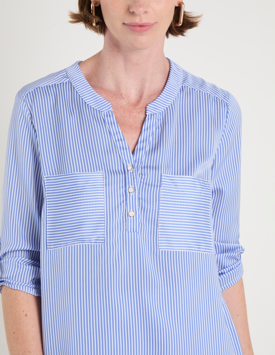 Blusa Ferrioni manga 3/4 para mujer
