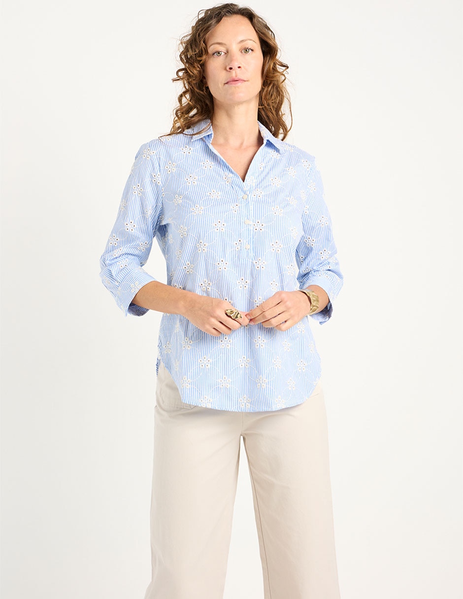 Blusa manga 3/4 para mujer Blusa manga 3/4 para mujer
