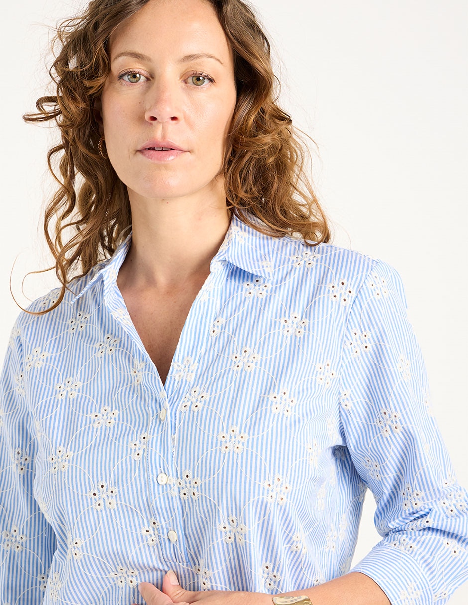 Blusa Ferrioni manga 3/4 para mujer