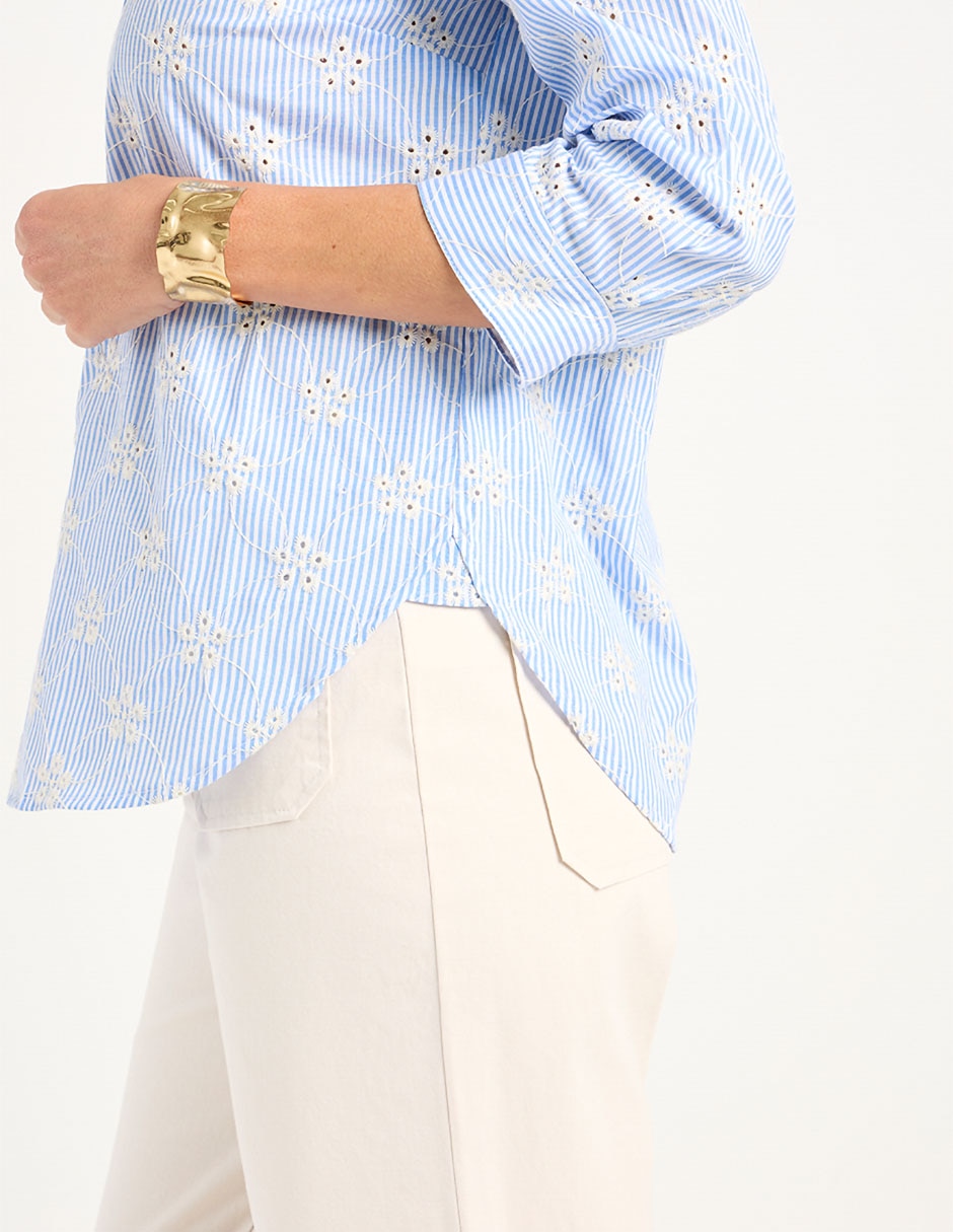 Blusa Ferrioni manga 3/4 para mujer