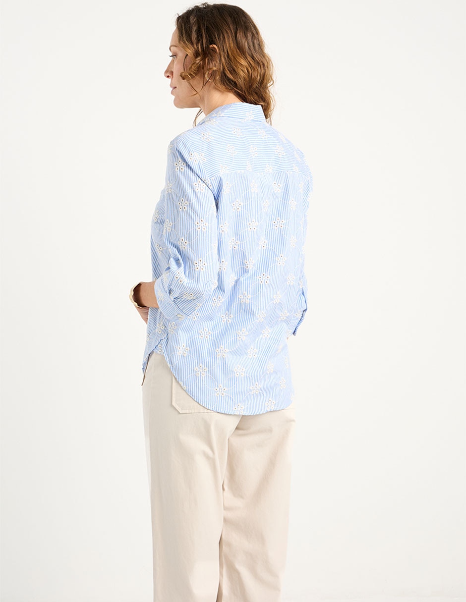 Blusa Ferrioni manga 3/4 para mujer