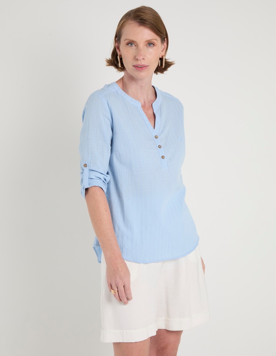 Blusa Ferrioni manga 3/4 para mujer