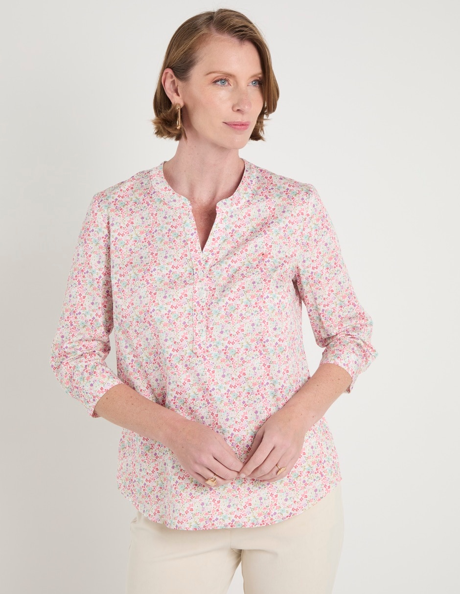 Blusa Ferrioni manga 3/4 para mujer