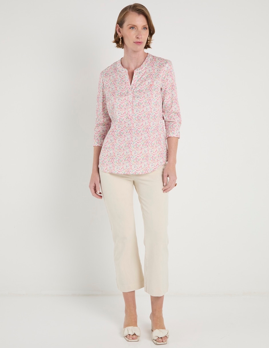 Blusa Ferrioni manga 3/4 para mujer