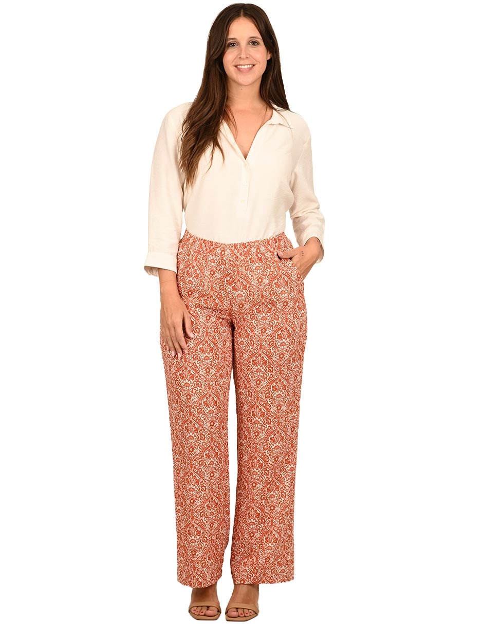 Pantalón acampanado Ferrioni amplio para mujer