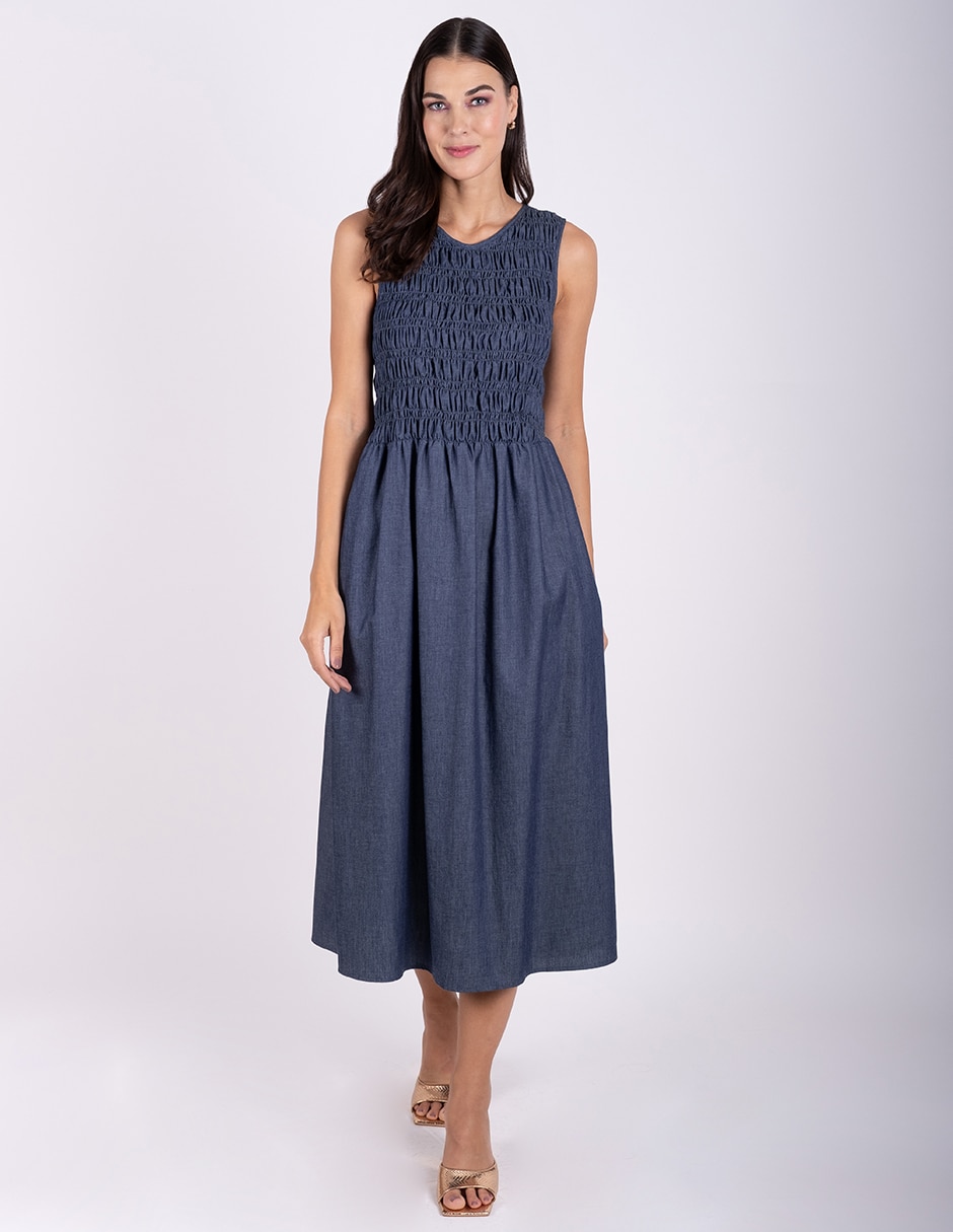 Vestido midi casual para mujer Vestido midi casual para mujer