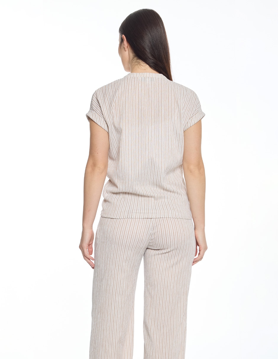 Blusa manga corta para mujer 8
