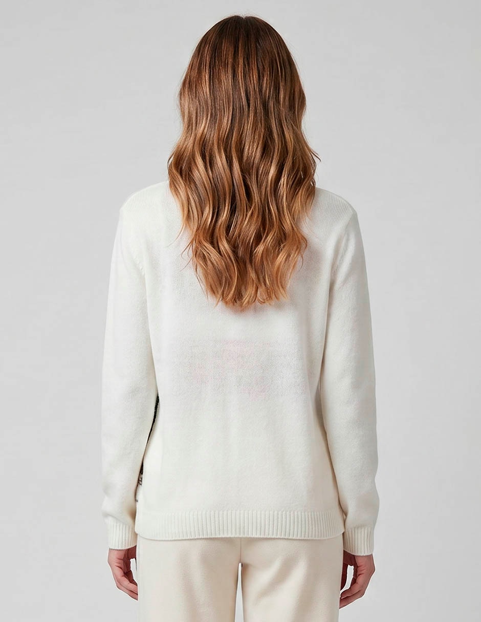 Suéter navideño cuello redondo para mujer 2