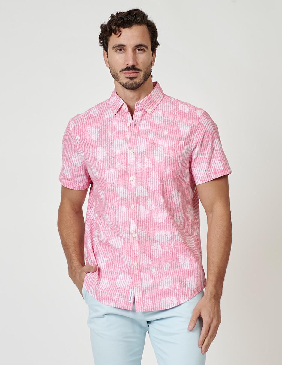 Camisa casual manga corta para hombre
