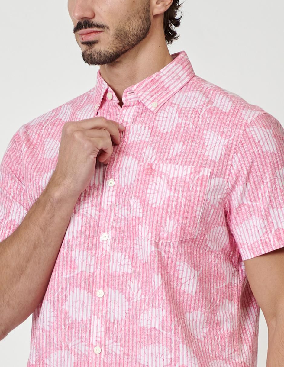 Camisa casual manga corta para hombre