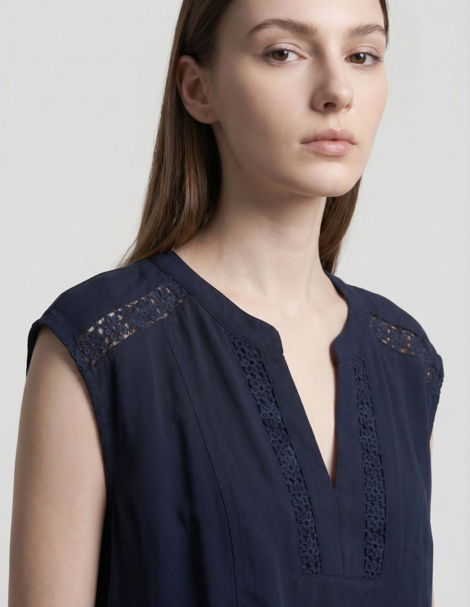 Blusa manga corta para mujer 4
