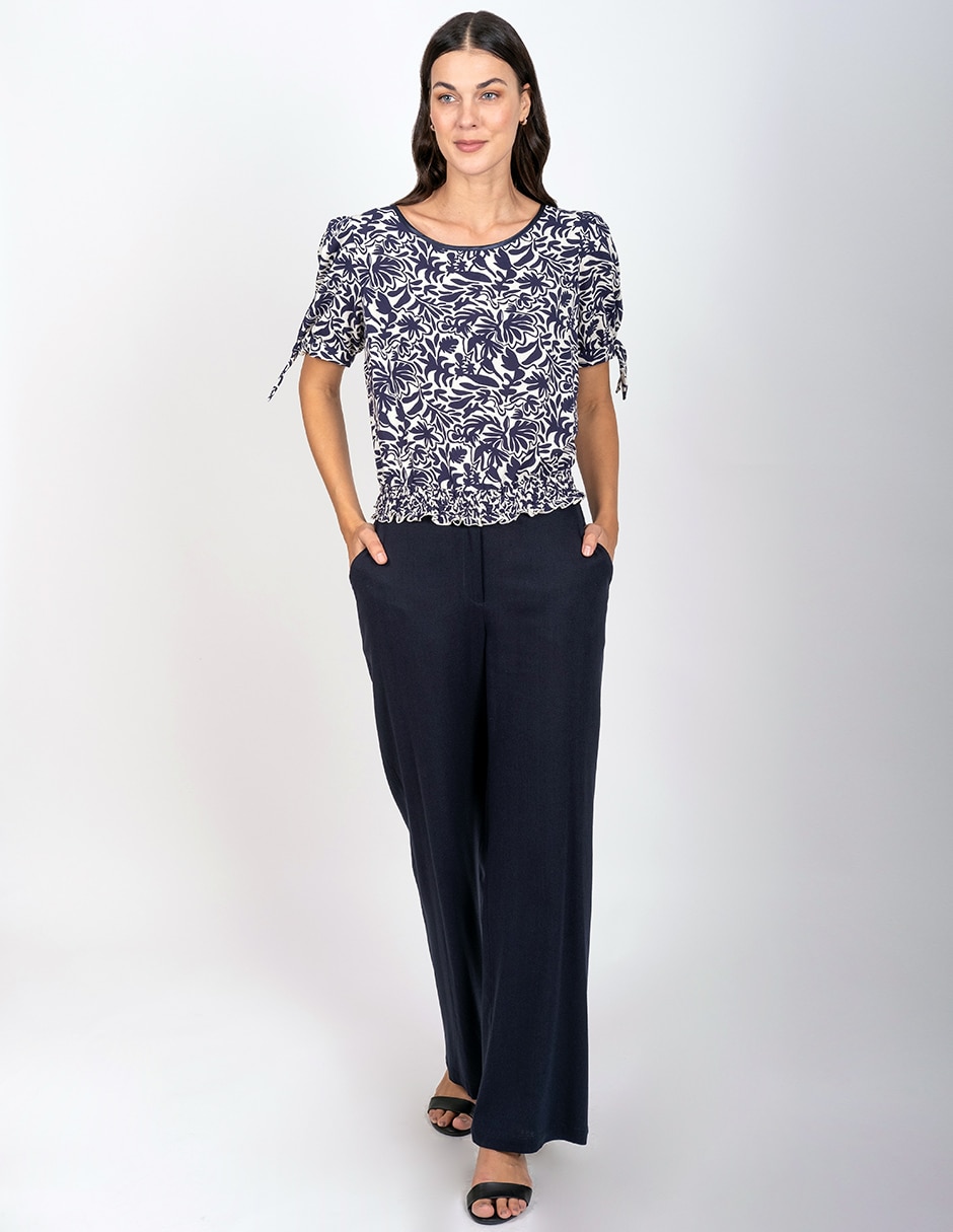Blusa manga corta para mujer
