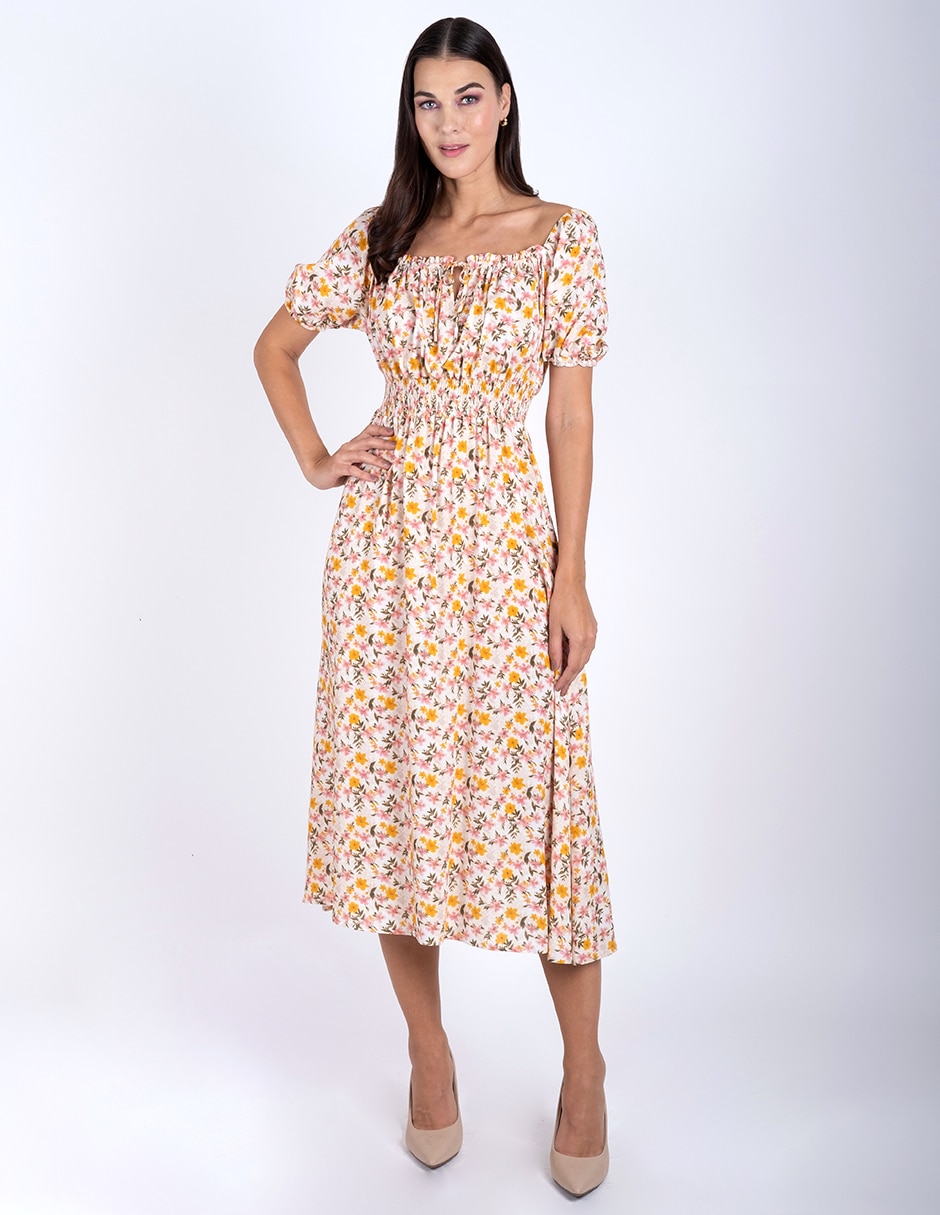Vestido midi casual para mujer