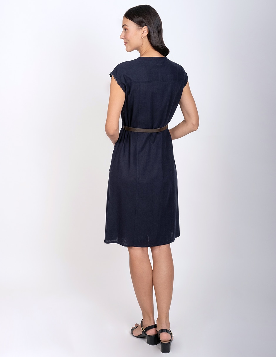 Vestido a la rodilla casual para mujer