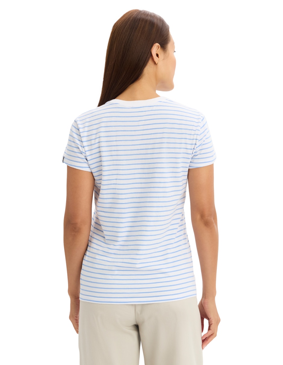 Playera manga corta Dockers cuello redondo para mujer