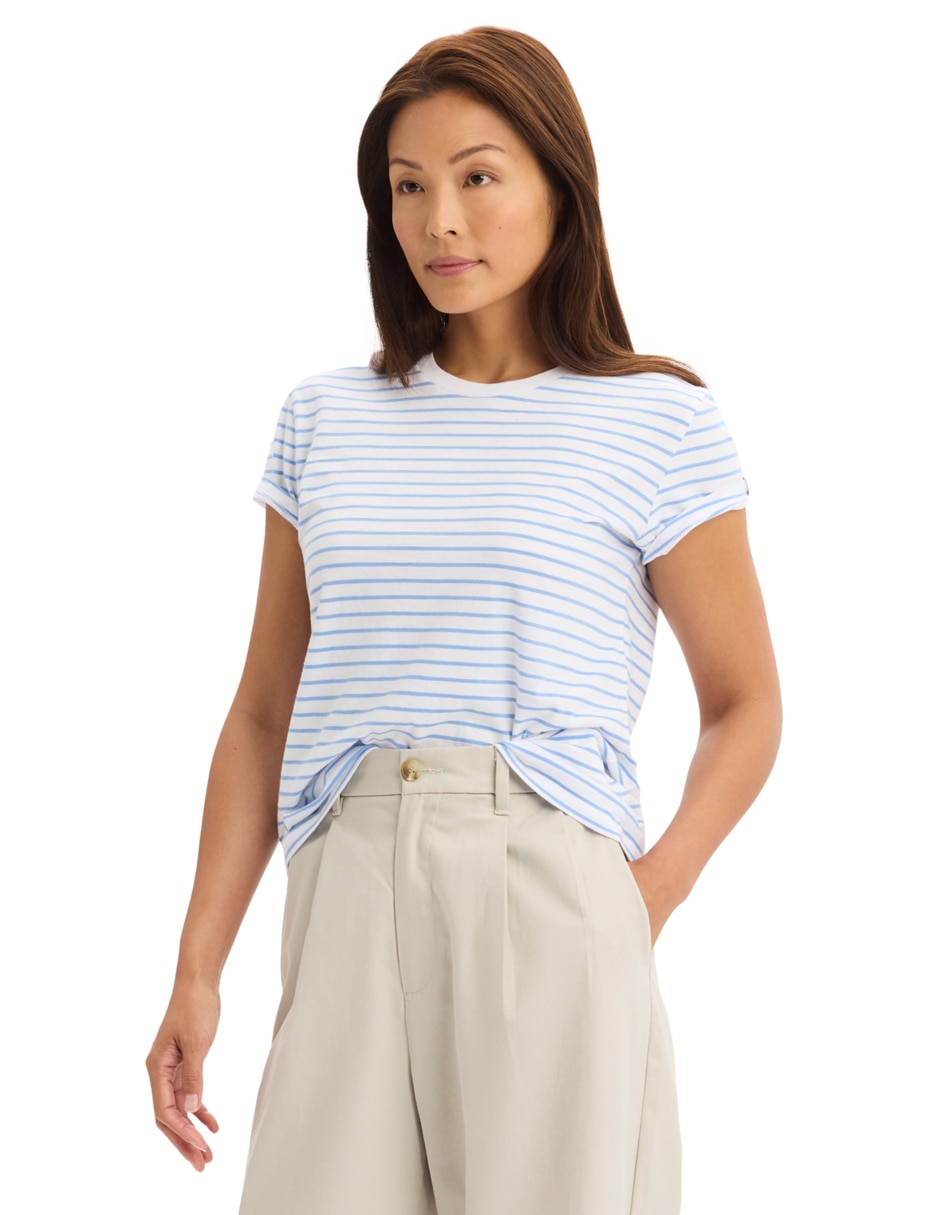 Playera manga corta Dockers cuello redondo para mujer