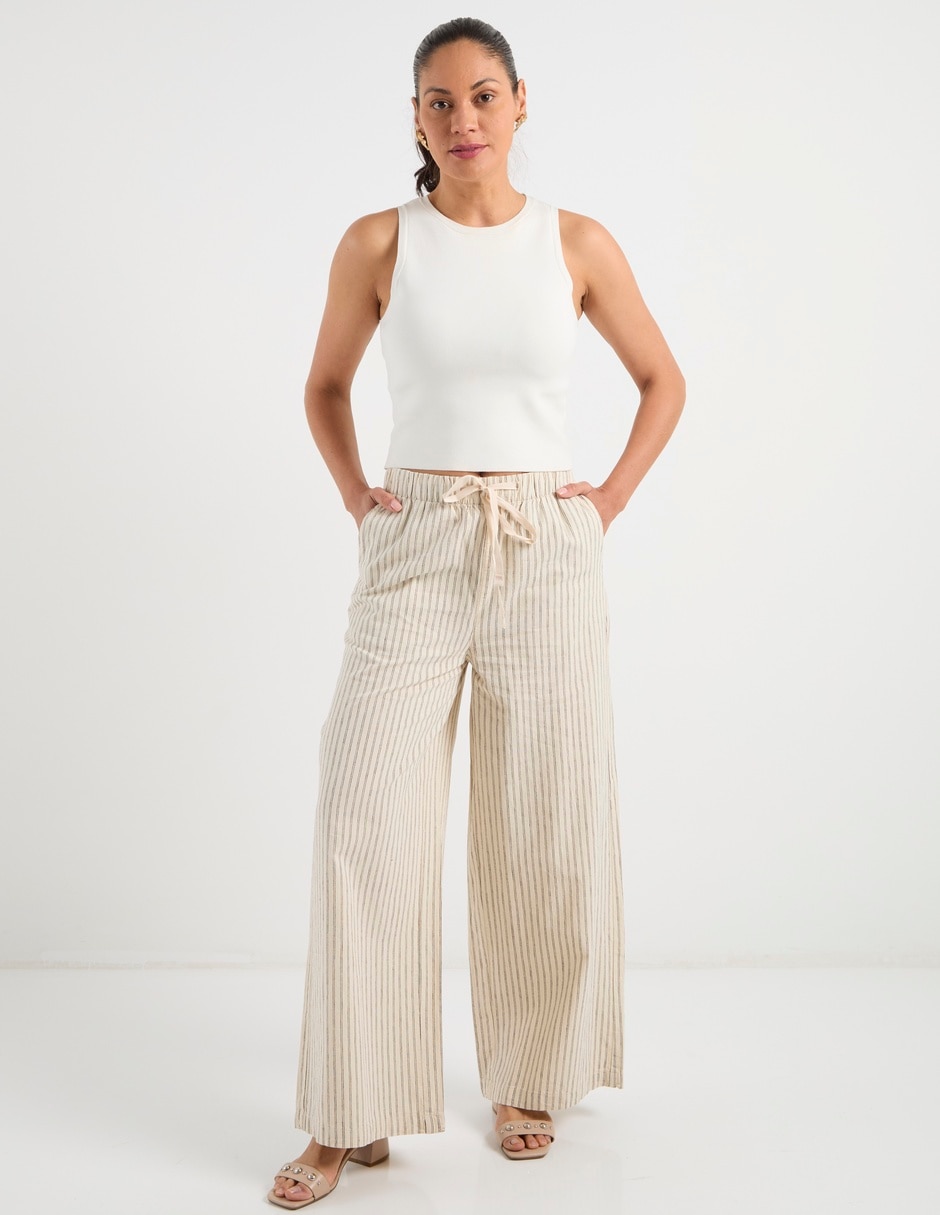 Pantalón relaxed flare para mujer 7