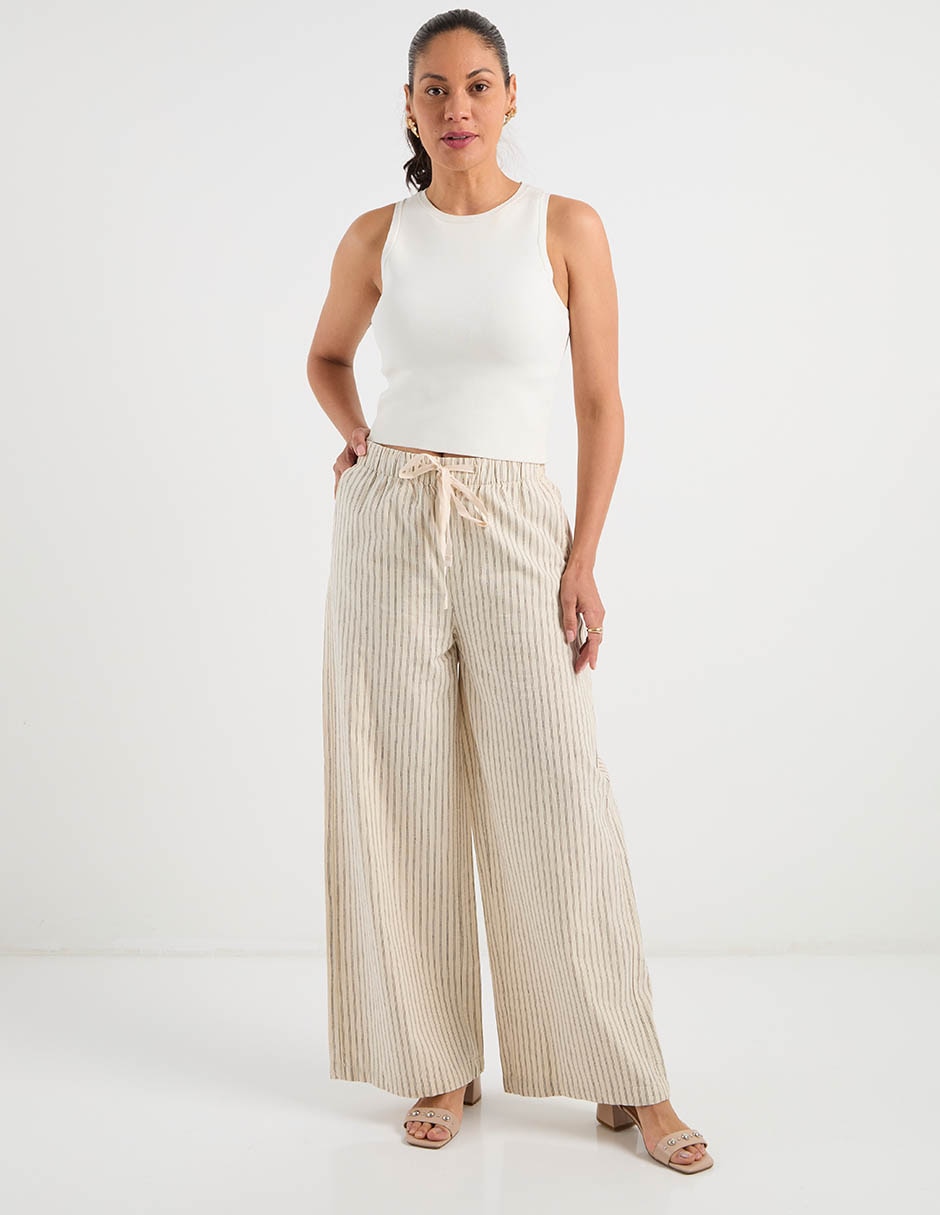 Pantalón relaxed flare para mujer 8