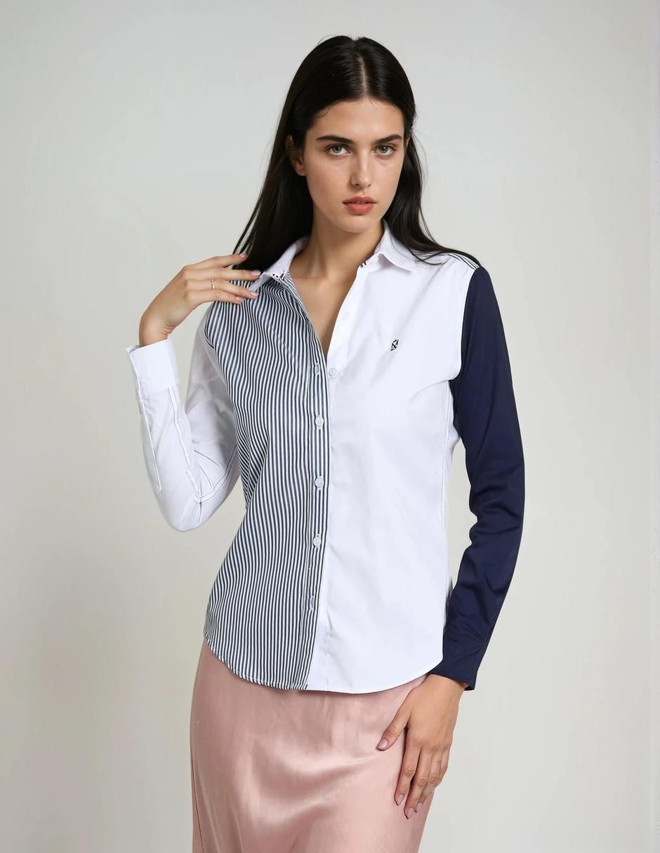Blusa camisera manga larga para mujer Blusa camisera manga larga para mujer