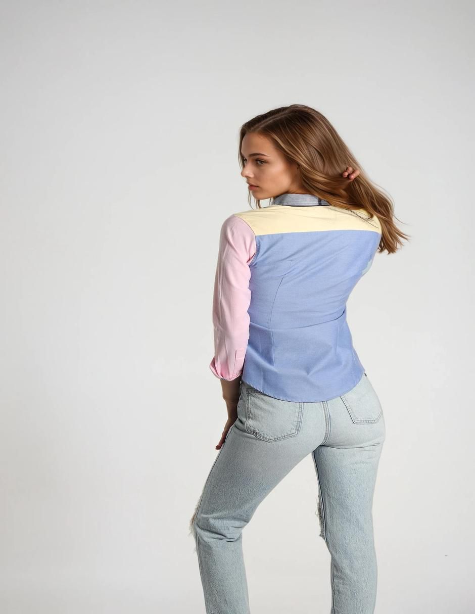 Blusa camisera Muletta manga larga para mujer