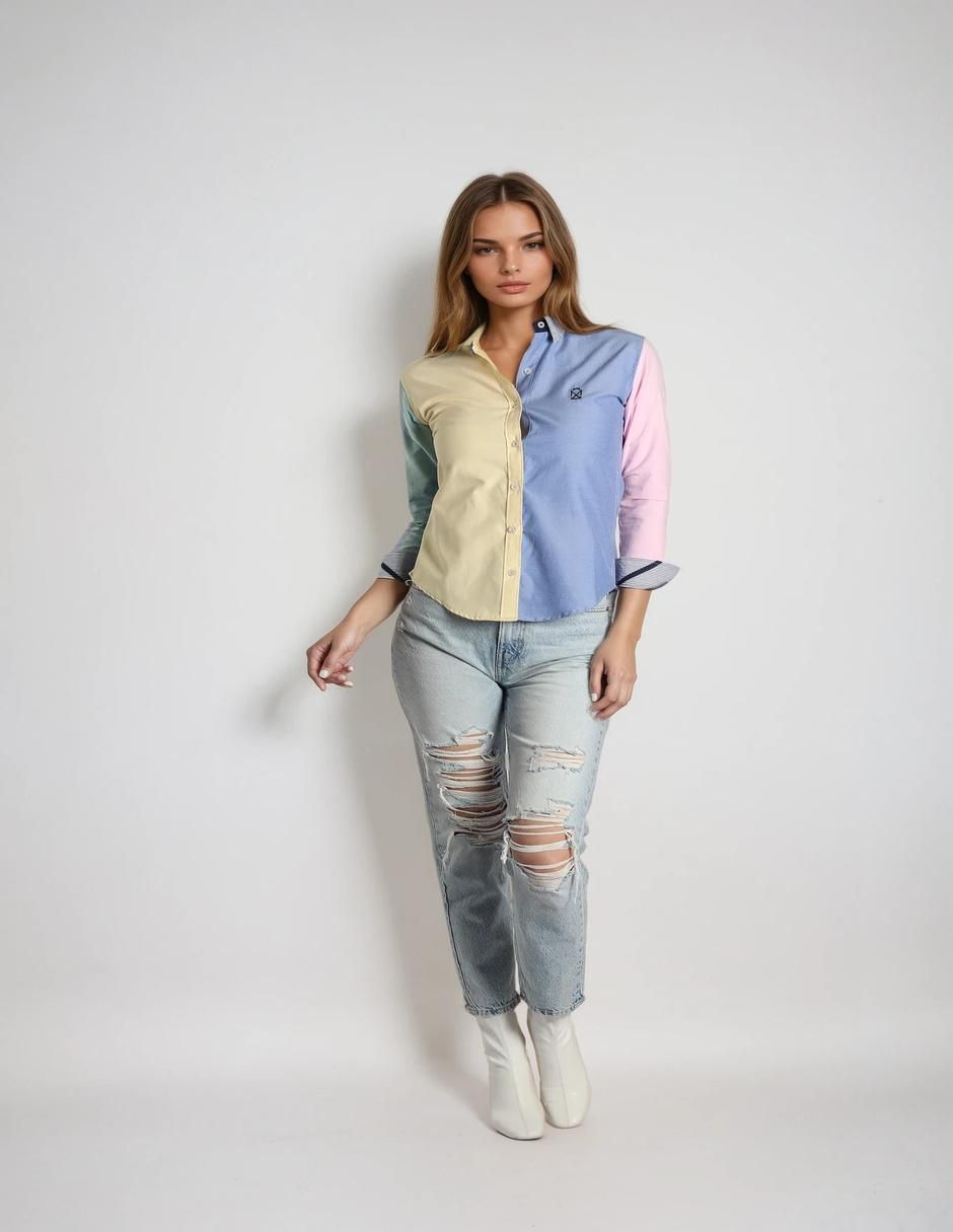 Blusa camisera Muletta manga larga para mujer