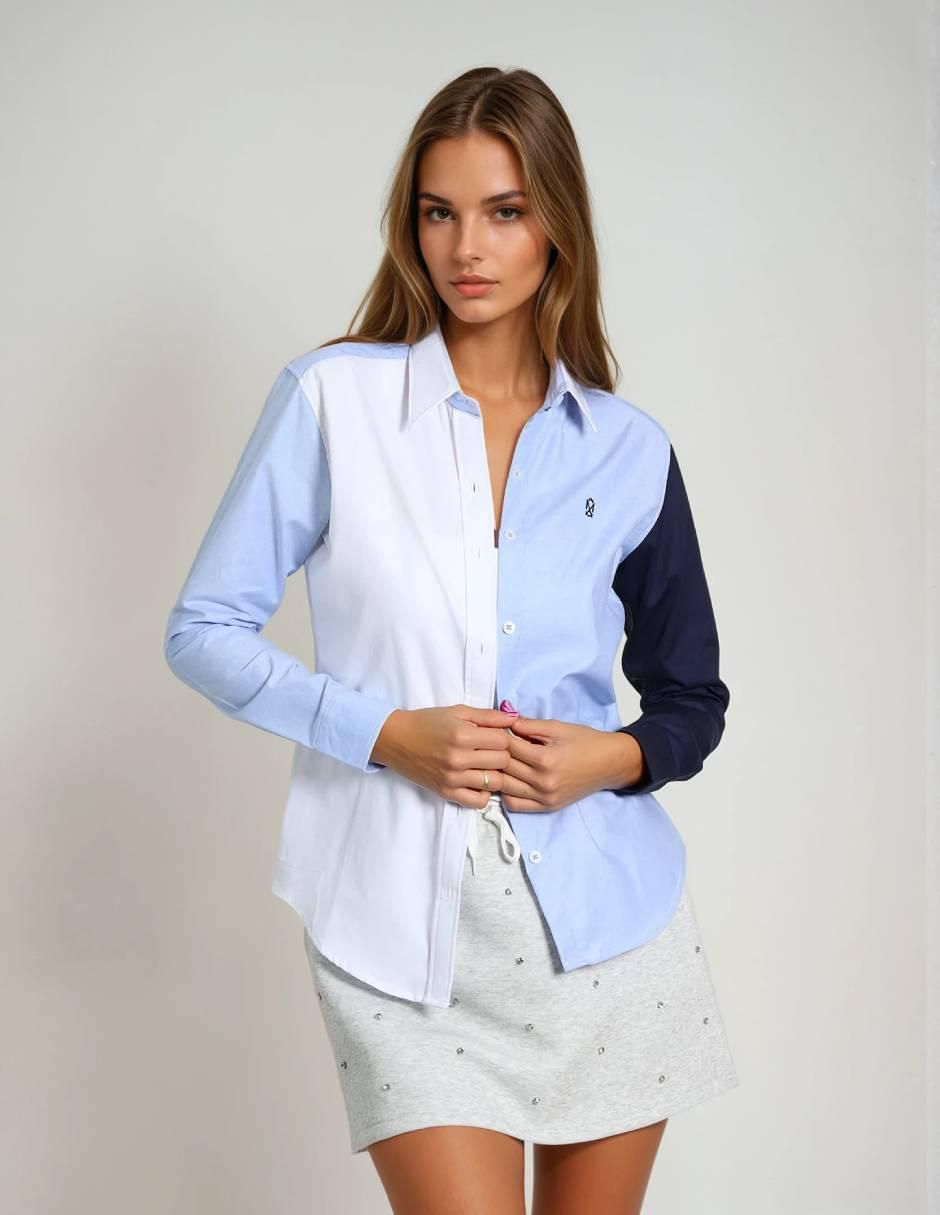 Blusa camisera manga larga para mujer Blusa camisera manga larga para mujer