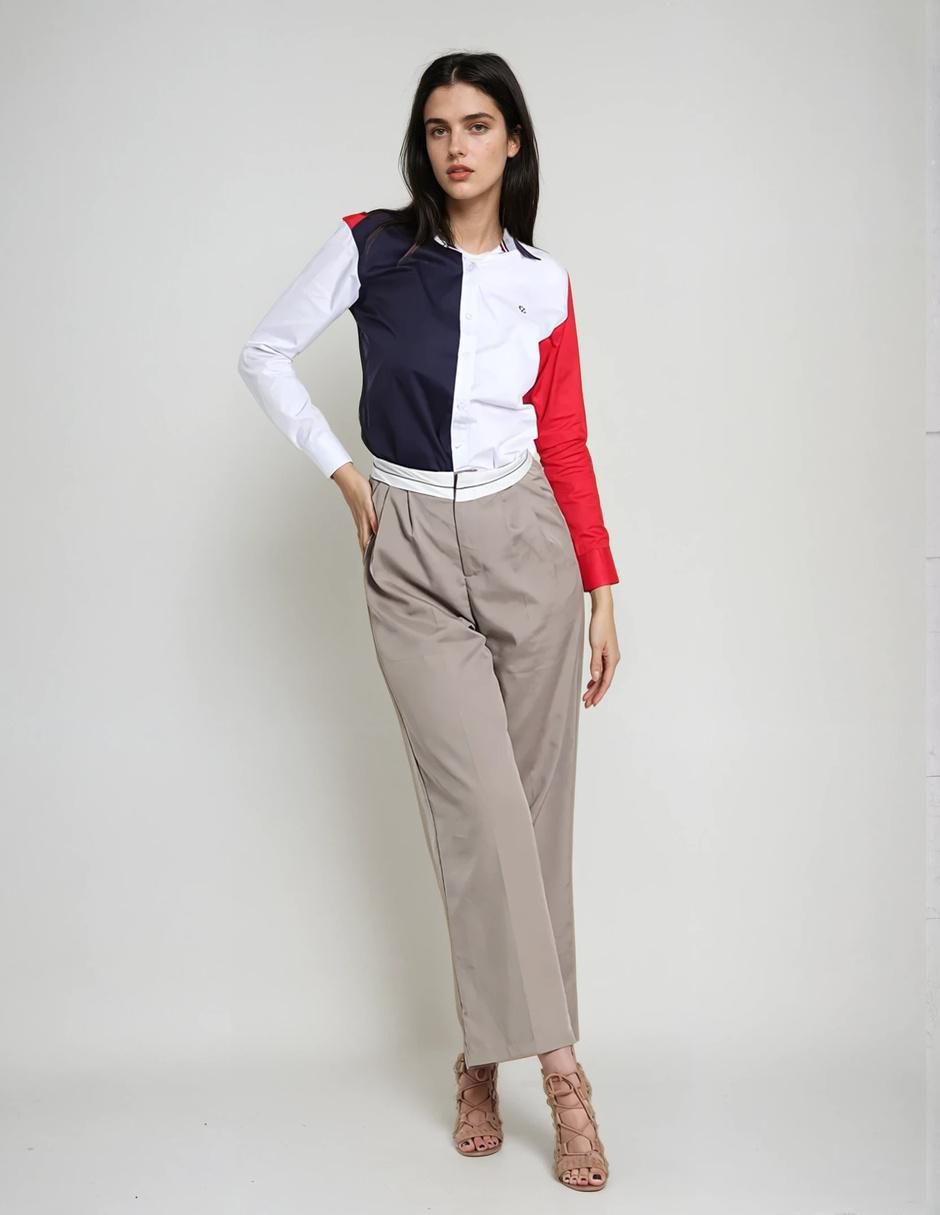Blusa camisera Muletta manga larga para mujer