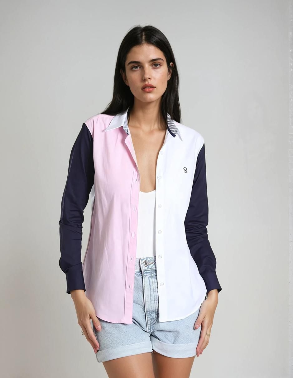 Blusa camisera manga larga para mujer 4