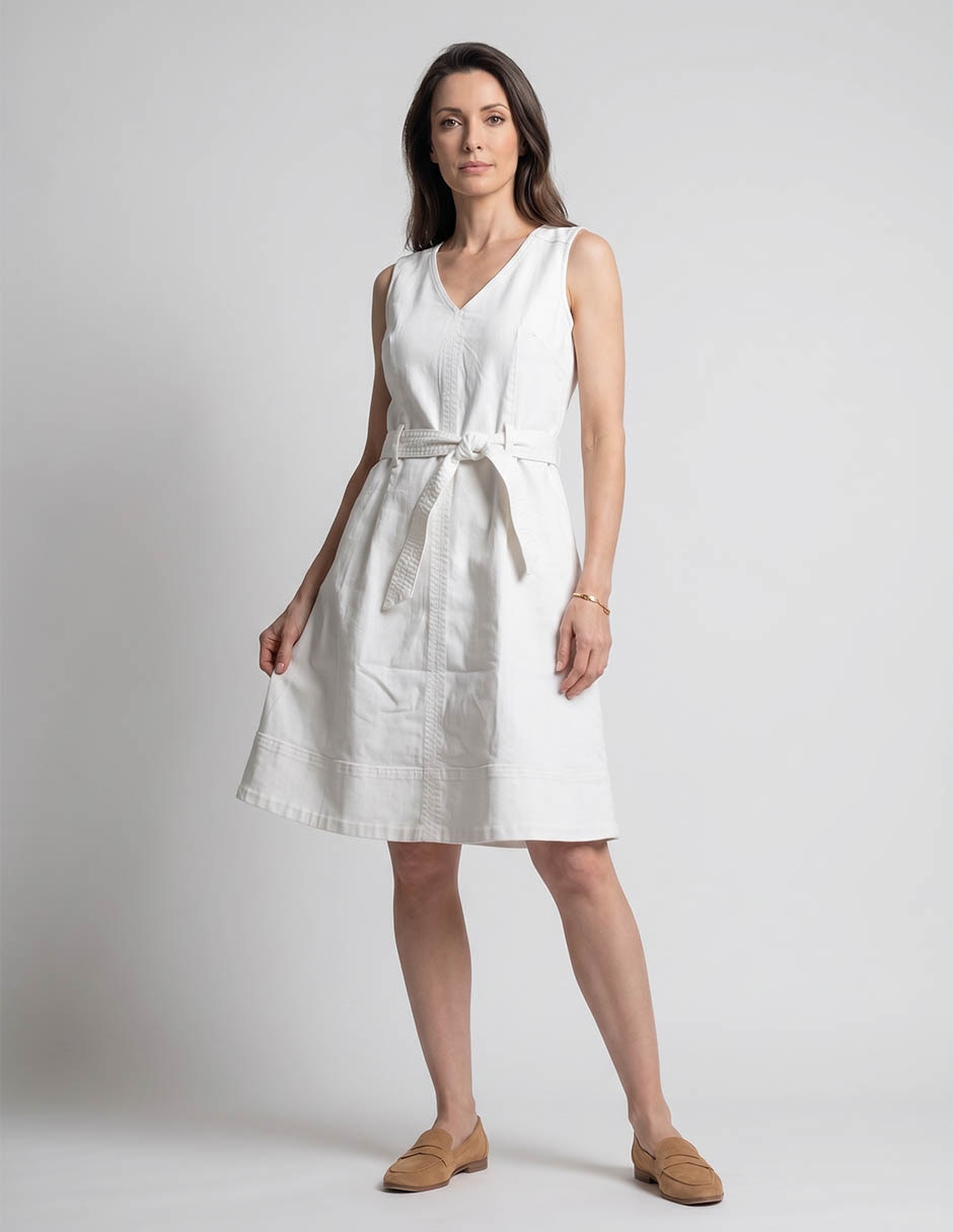 Vestido a la rodilla casual para mujer