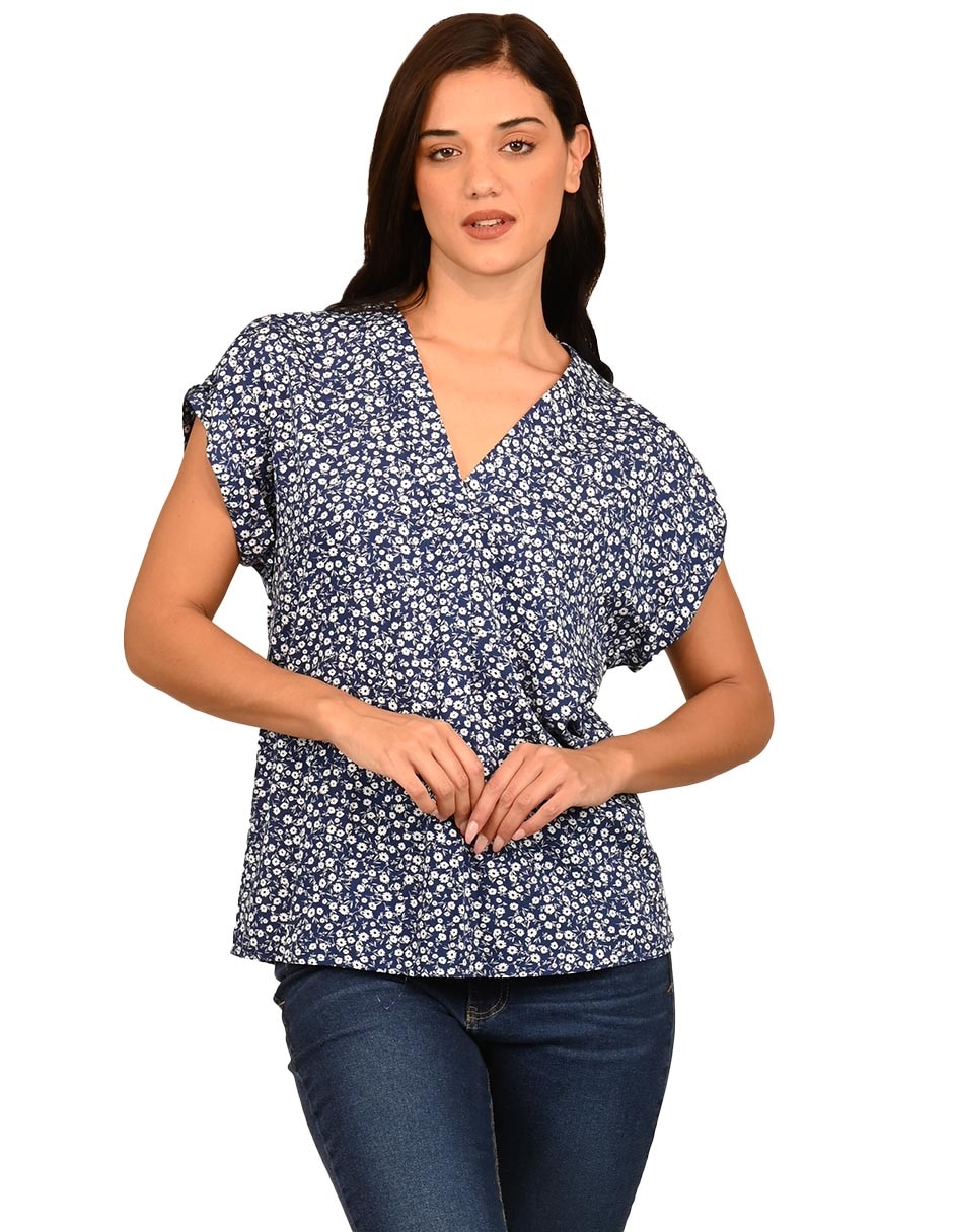 Blusa manga corta para mujer 4