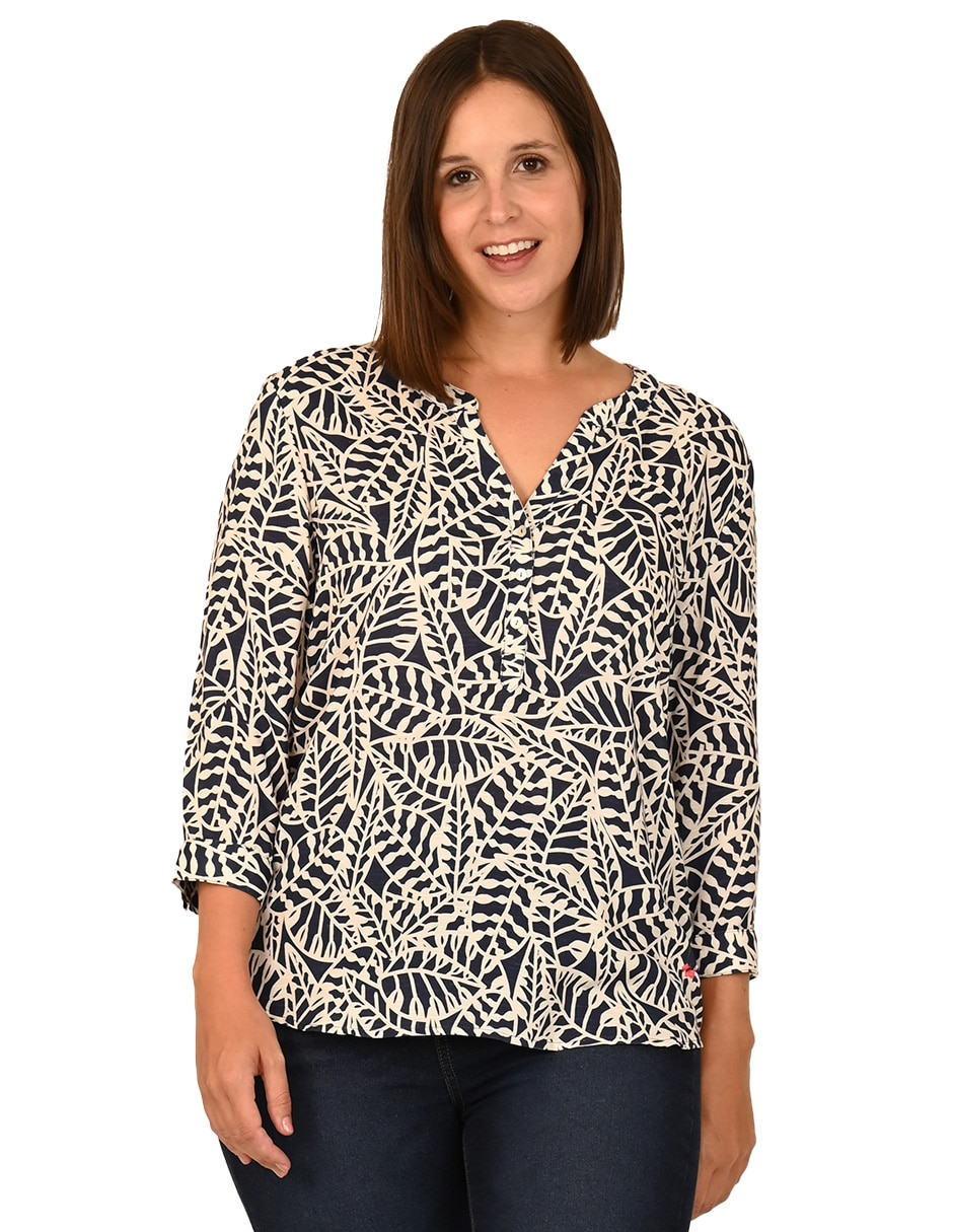 Blusa manga 3/4 para mujer