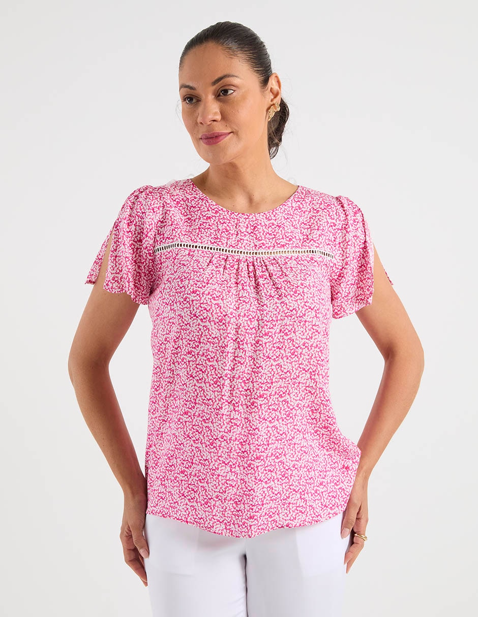 Blusa manga corta para mujer 5