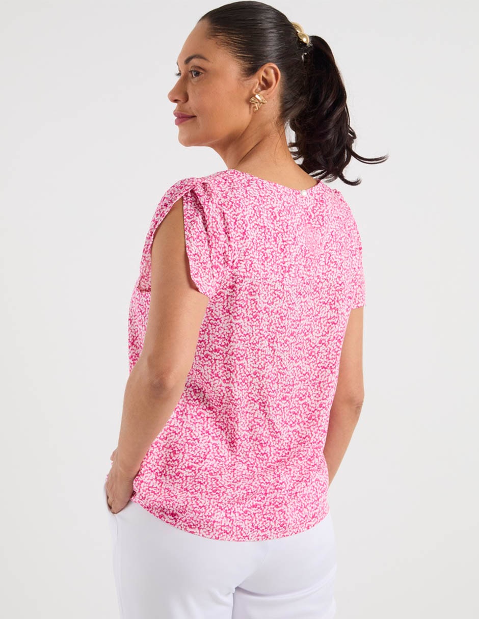 Blusa manga corta para mujer 6