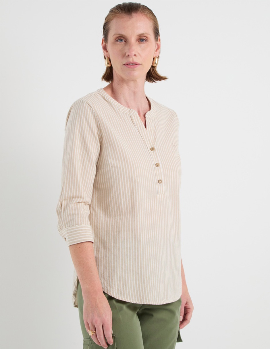 Blusa Ferrioni manga 3/4 para mujer