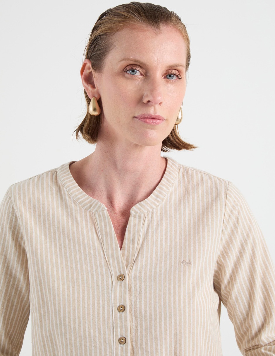 Blusa Ferrioni manga 3/4 para mujer
